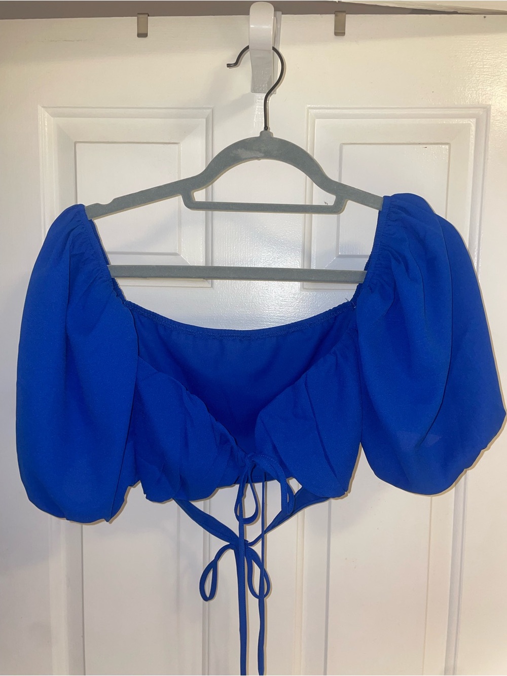Cobalt blue crop top